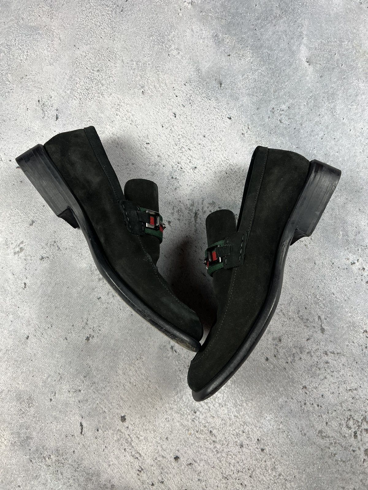 Gucci Vintage Gucci horse bit suede loafers Size US 11.5 / EU 44-45 - 3 Thumbnail