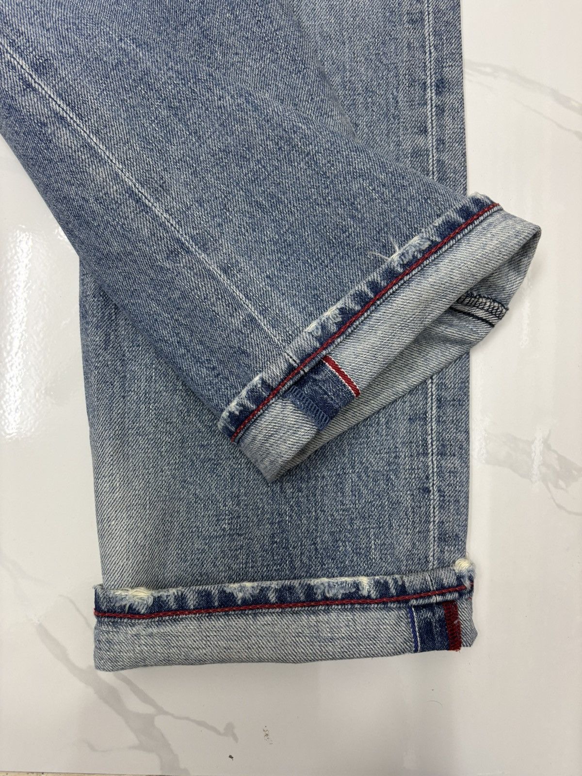 Marithe + Francois Girbaud × Undercover MARITHE FRANCOIS GIRBAUD HALF SELVEDGE LE JEAN DE DISTRESSED Size US 30 / EU 46 - 9 Thumbnail