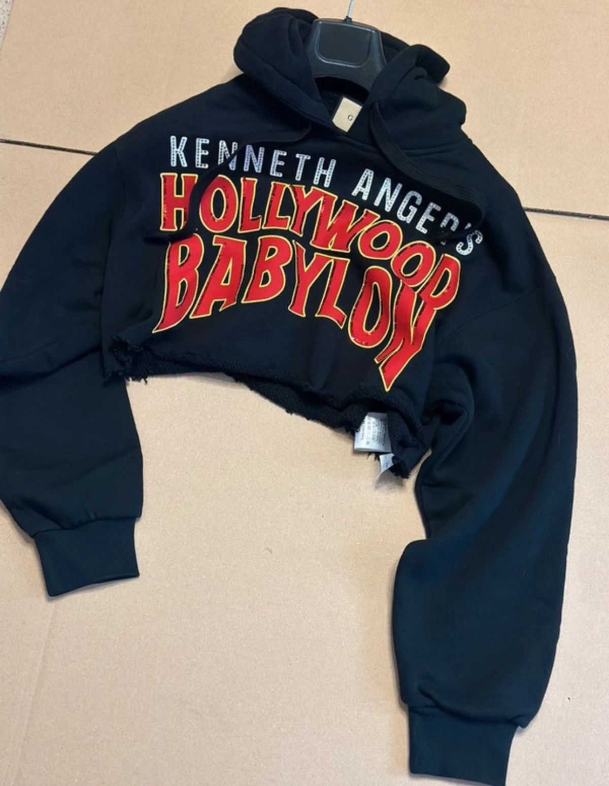 Gucci GUCCI BLACK CROPPED HOODIE Size XS / US 0-2 / IT 36-38 - 1 Thumbnail