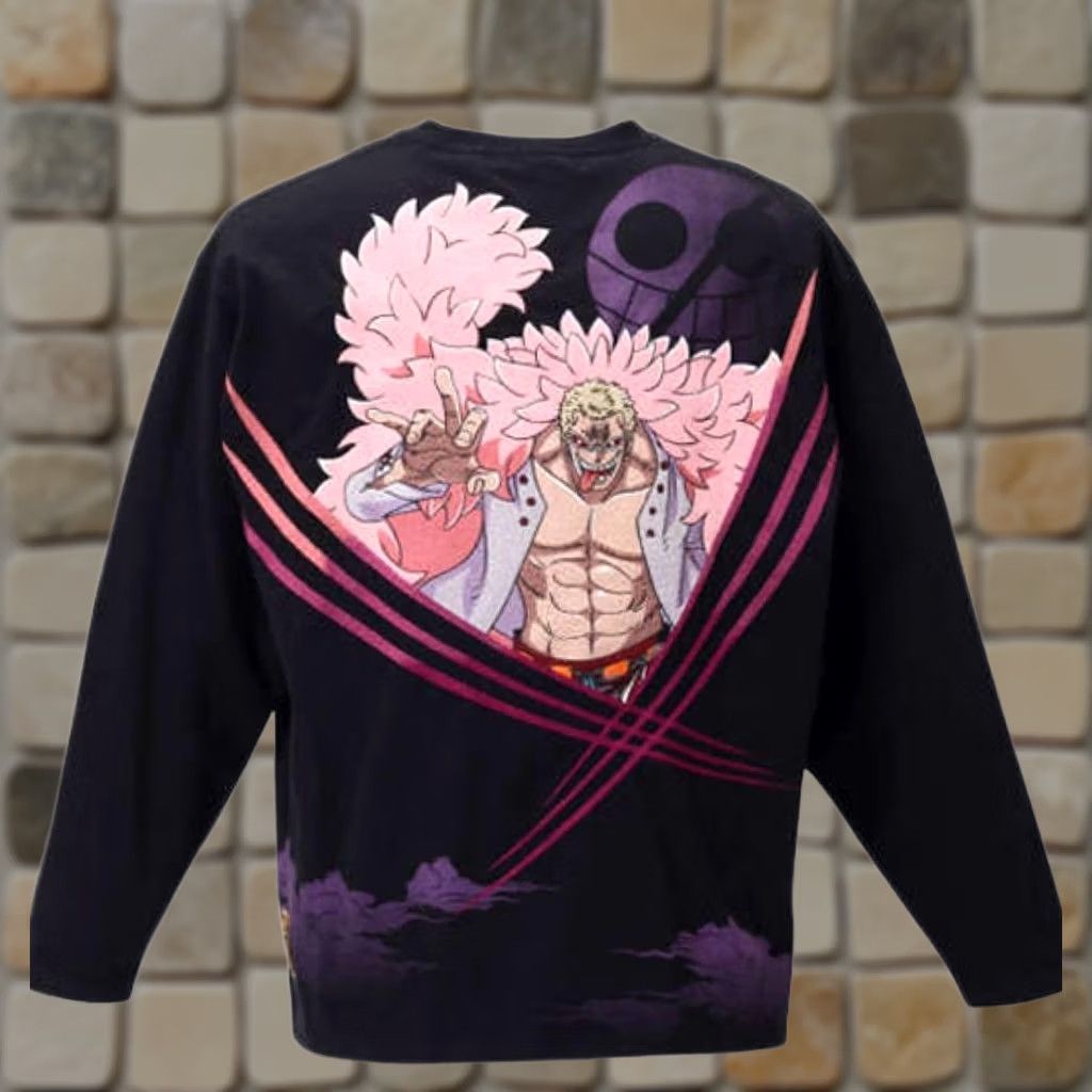 Vintage Karakuri Tamashii ONE PIECE Doflamingo Long T-Shirt Size US S / EU 44-46 / 1 - 1 Thumbnail