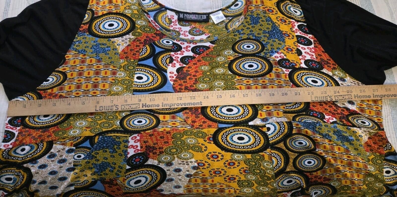 Other Pyramid Collection 3X Boho Hippie Tunic Top Multicolor NEW Size 3XL / US 20-22 - 5 Thumbnail