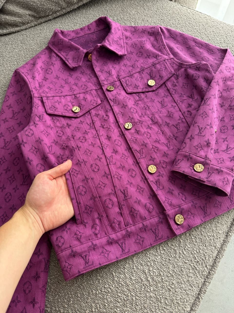 Louis Vuitton LOUIS VUITTON Monogram Denim Trucker Jacket RARE Size US S / EU 44-46 / 1 - 4 Thumbnail