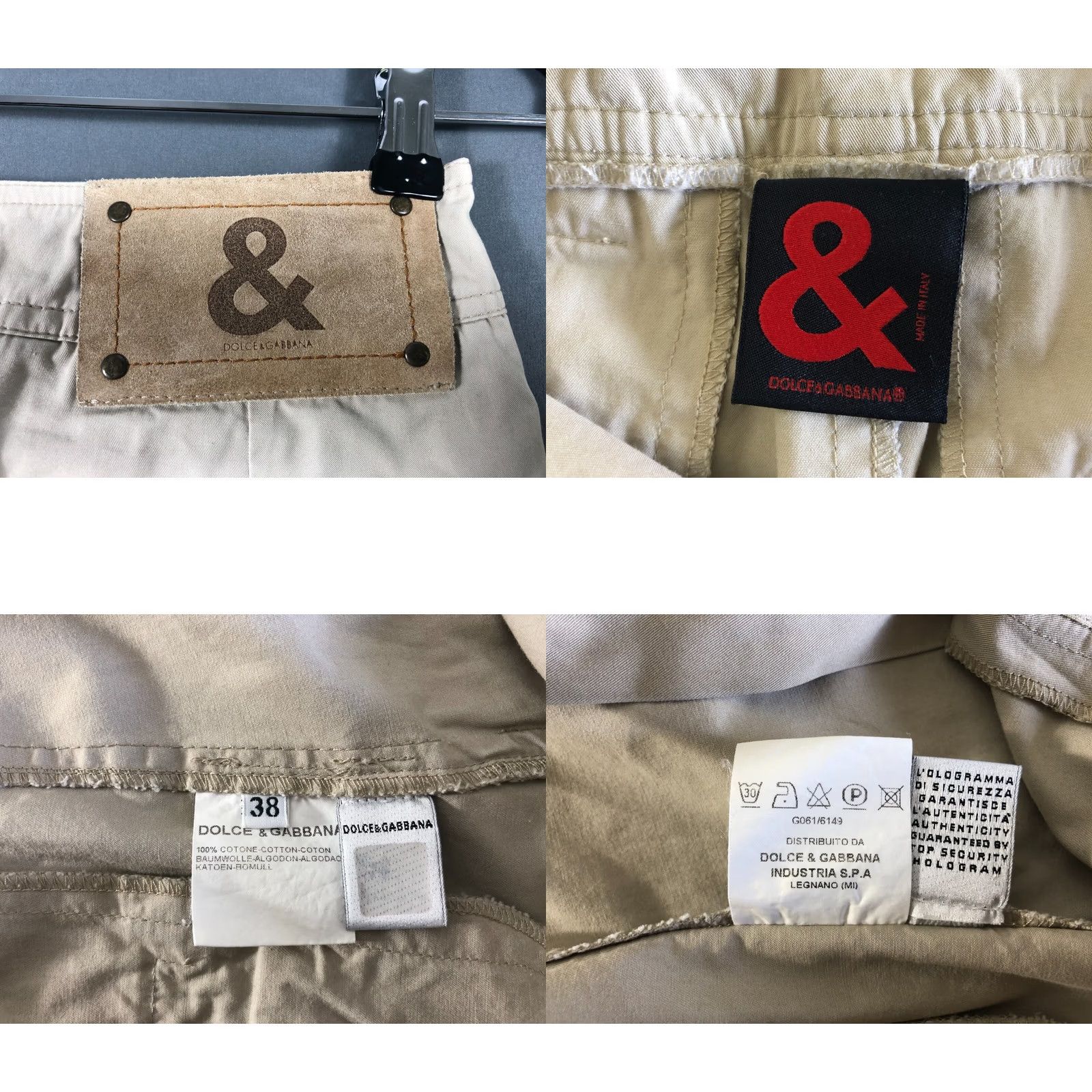 Dolce & Gabbana Dolce&Gabbana Cargo Skirt Cotton Beige Women Size 38 Skirt Short Pockets Logo Casual Style 90s? Size 26" / US 2 / IT 38 - 8 Thumbnail