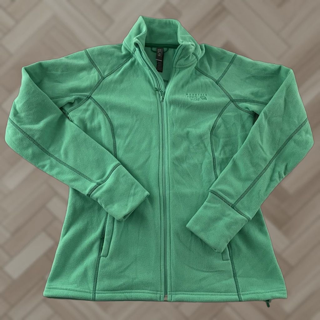 Mountain Hardwear VINTAGE Mountain Hardwear Full Zip Fleece Jacket Women's Small Green Size S / US 4 / IT 40 - 1 Thumbnail