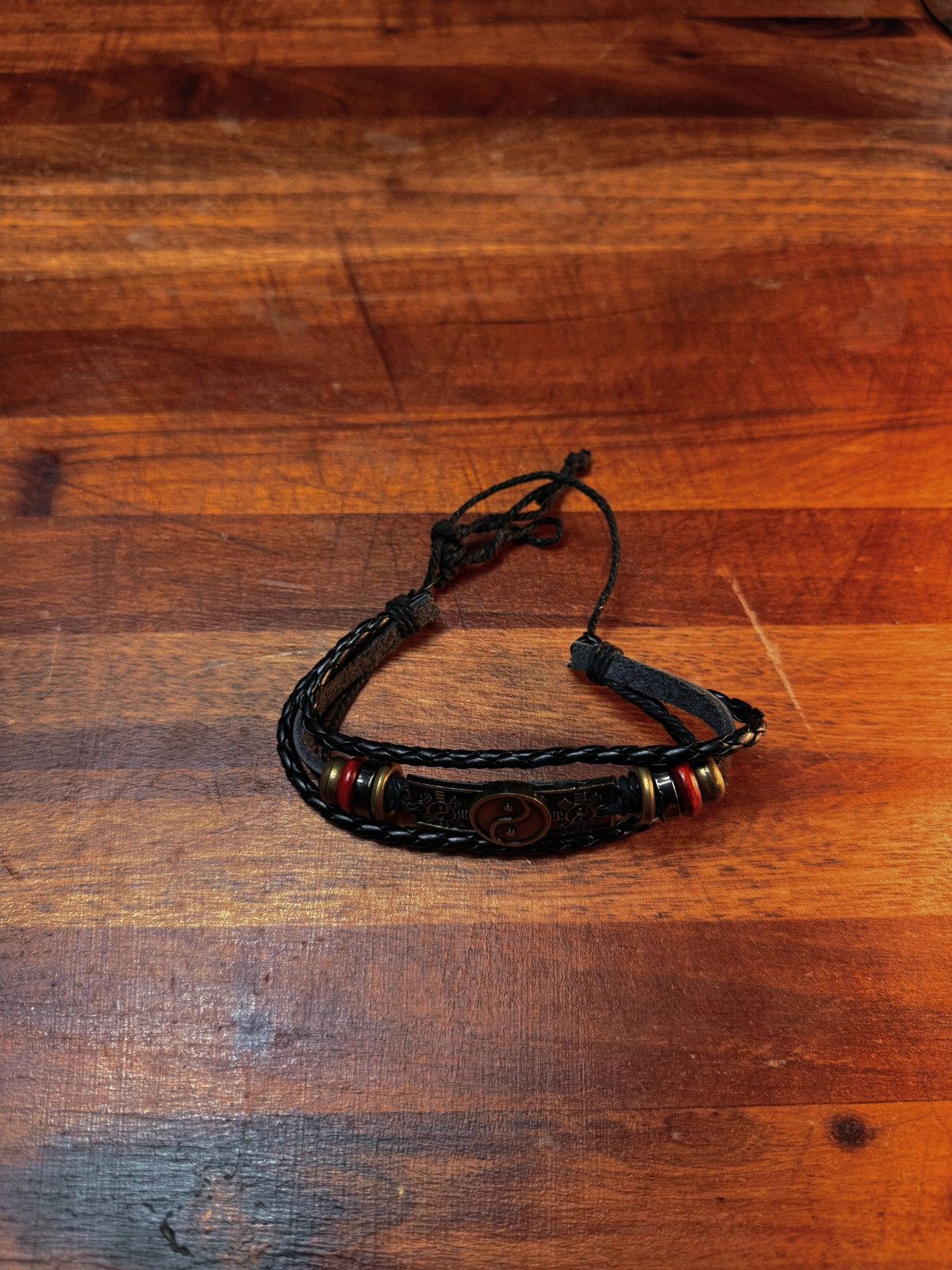 Other Boho Yin Yang Braided Bracelet – Adjustable Unisex Charm Size ONE SIZE - 2 Thumbnail