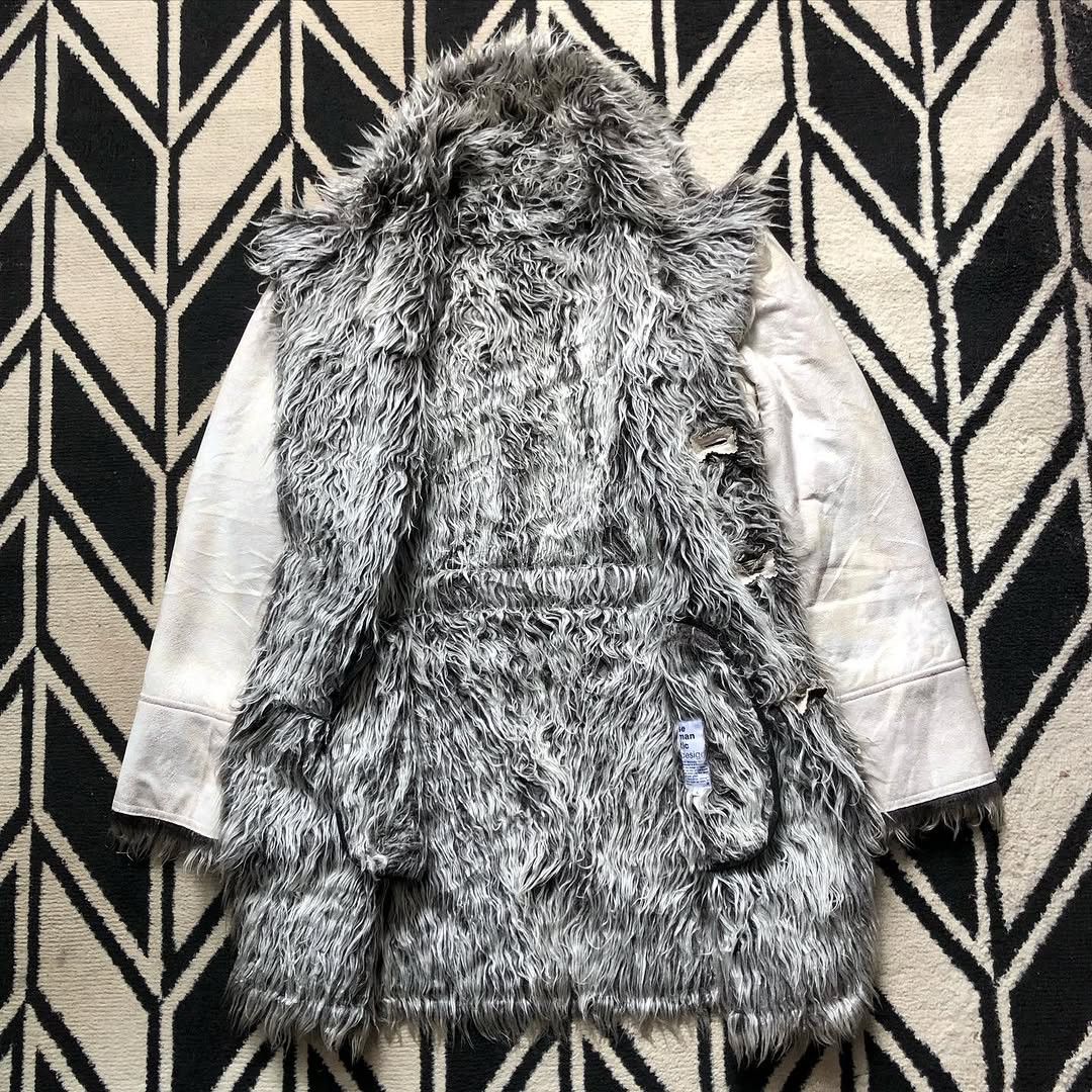 Designer × Japanese Brand Semantic Faux Fur Suede Coat Size US L / EU 52-54 / 3 - 2 Thumbnail