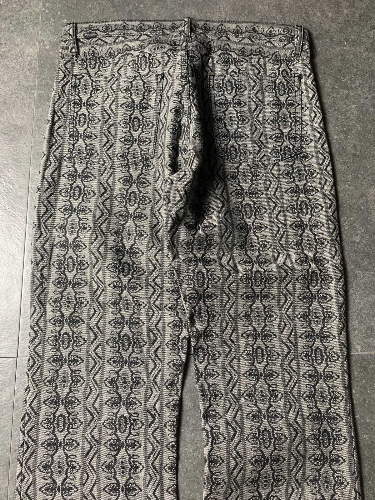 If Six Was Nine 2000s No ID Full Print Bootcut Jeans Size US 29 - 9 Thumbnail