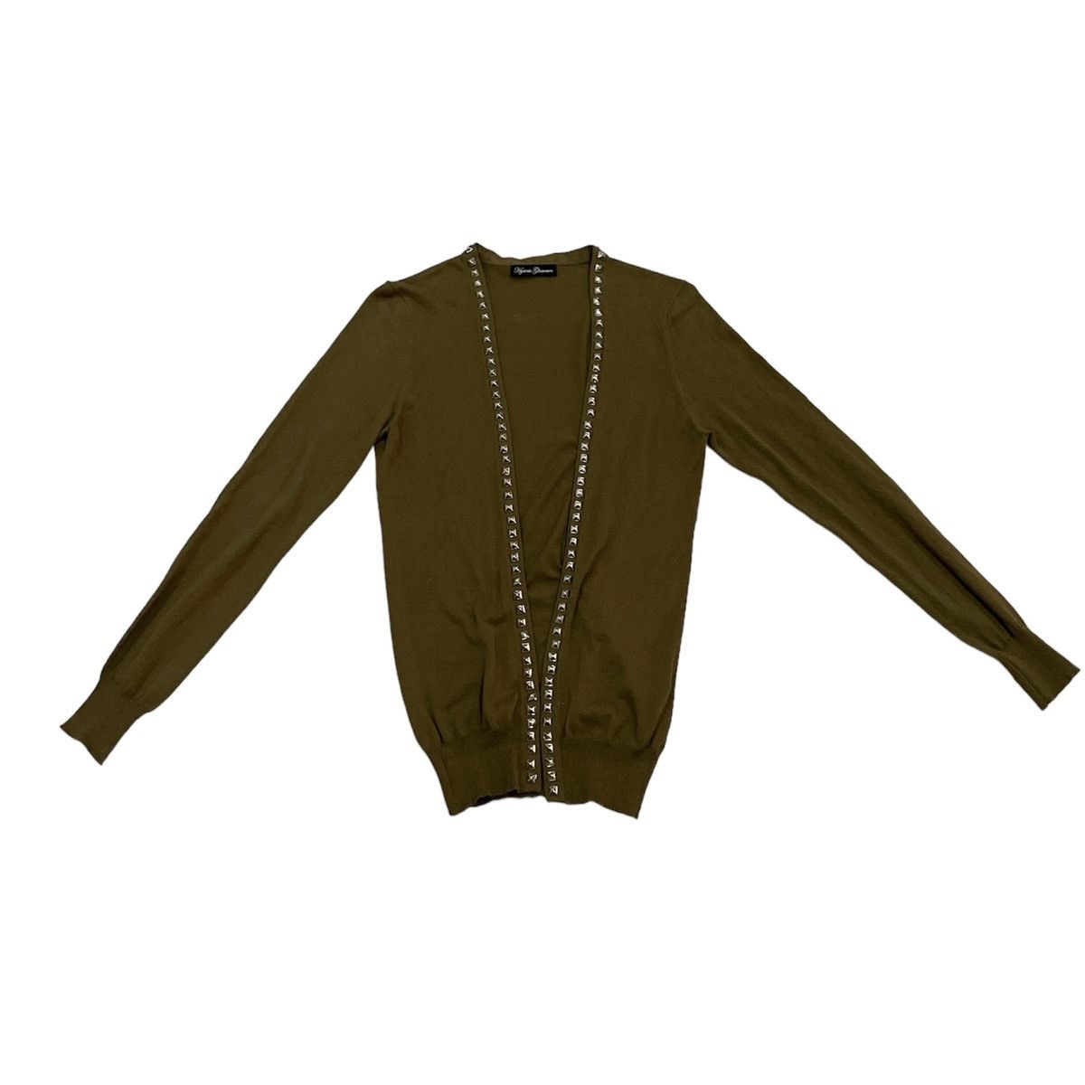 image of Hysteric Glamour Spikes Cardigan in Army Green, Women's