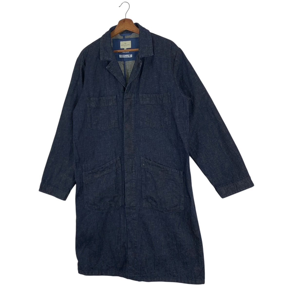 Blue Blue Japan × Japanese Brand VINTAGE GRAND GLOBAL OKAYAMA PREMIUM DENIM BUTTON JACKET Size US M / EU 48-50 / 2 - 4 Thumbnail