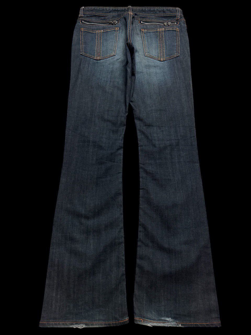 Vintage FLARE Vintage Schlussel Mudwash Distressed Bootcut Sick Jean Size US 31 - 2 Thumbnail