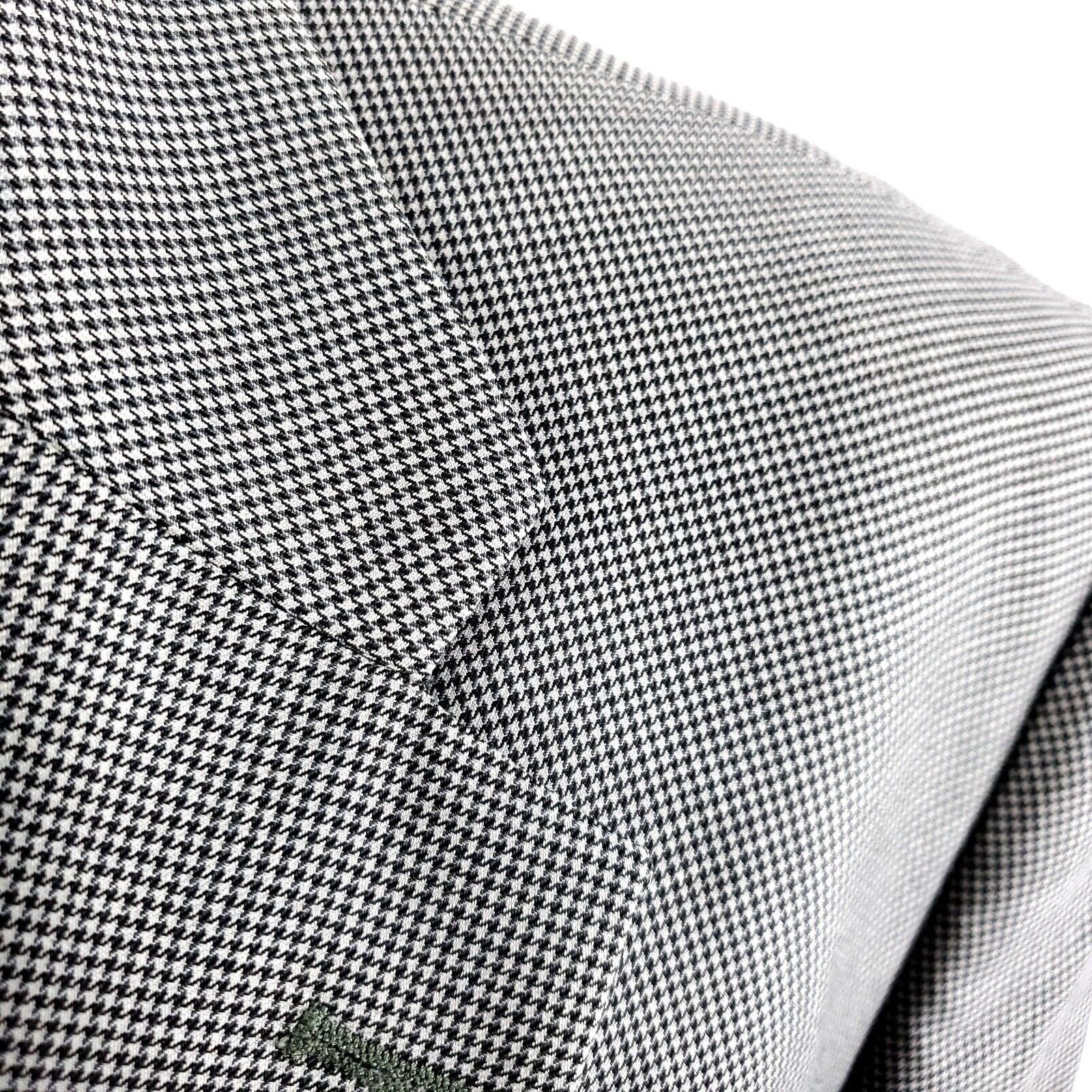Nautica Nautica Wool 2 Button Sport Coat 44R Gray Beige Green Hounds Size 44R - 2 Thumbnail