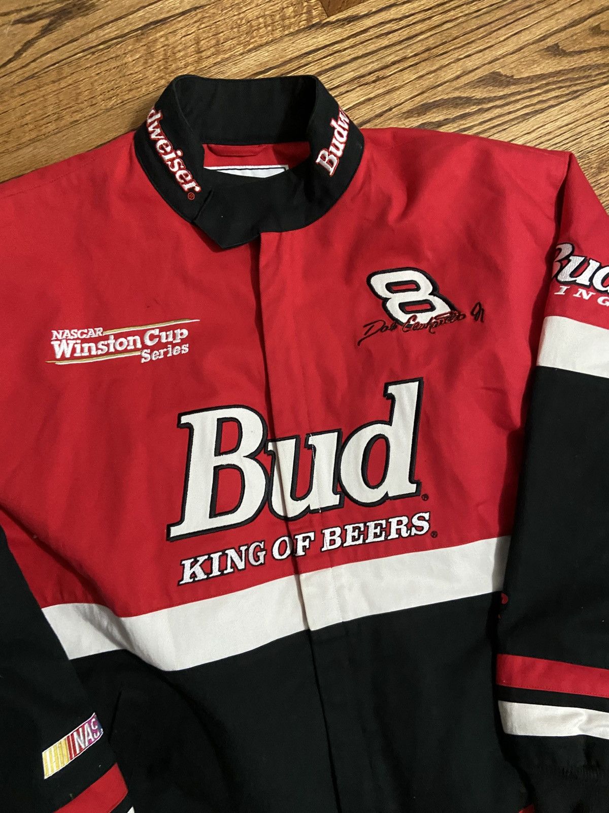 Chase Authentics Vintage budweiser nascar jacket Size US XL / EU 56 / 4 - 3 Thumbnail