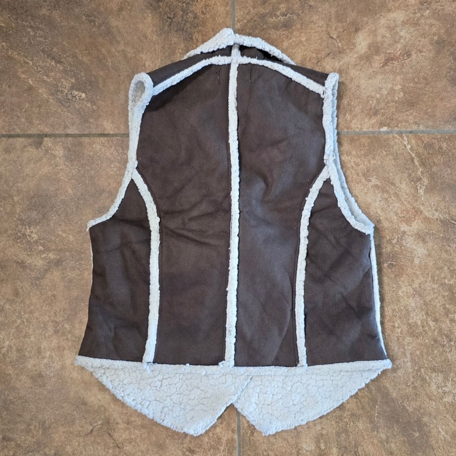 Other Dark Chocolate | MOD MODÈLE! | Sherpa Detailed Vest Size M / US 6-8 / IT 42-44 - 2 Thumbnail