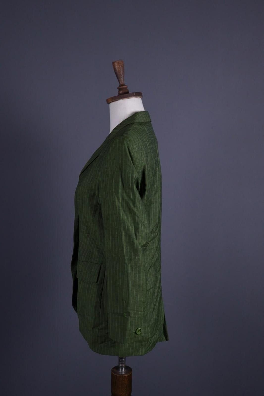 Christian Dior Monsieur Mondi Green Wool Mohair Coat Blazer Jacket Size 38 Size M / US 6-8 / IT 42-44 - 8 Thumbnail