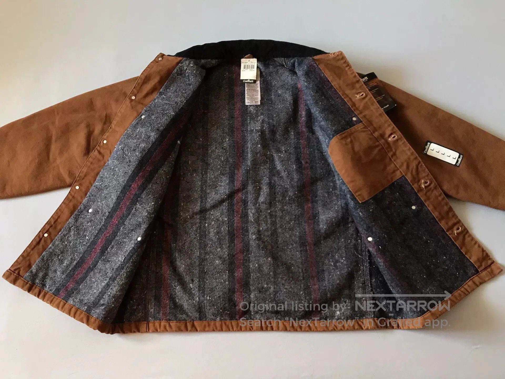 Carhartt Carhartt C02 Brown Washed Canvas Work Jacket. Size US L / EU 52-54 / 3 - 3 Thumbnail