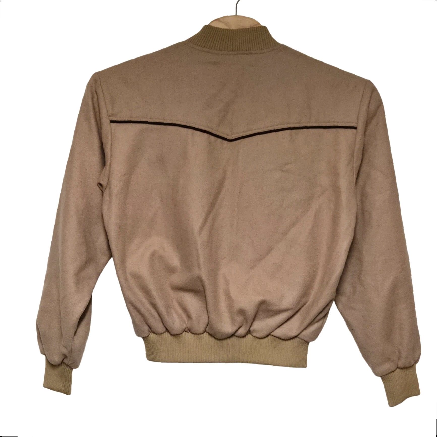 Vintage VINTAGE Tex Tan Western Bomber Jacket L Men Wool Tan USA Size US L / EU 52-54 / 3 - 6 Thumbnail