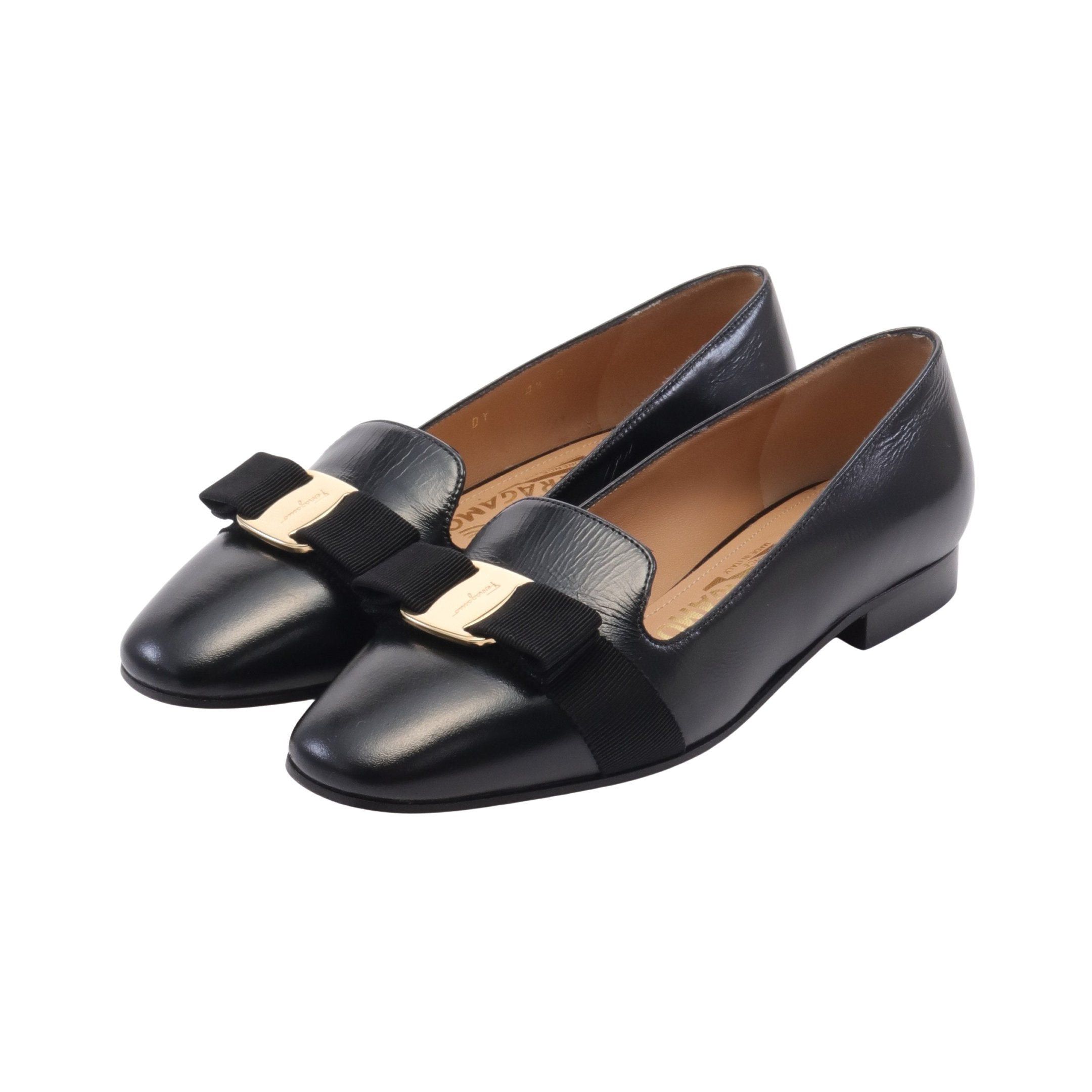 Salvatore Ferragamo Salvatore Ferragamo Vara Ribbon Pumps Leather Black Size ONE SIZE - 1 Thumbnail