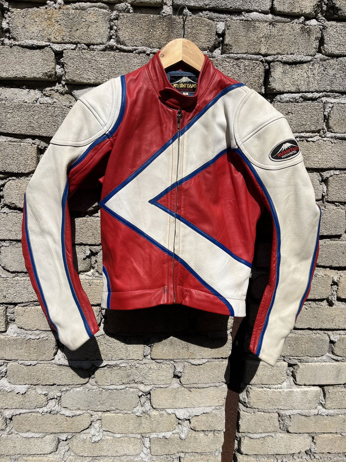 Genuine Leather × Vintage Kushitani Hamamatsu 2 Pieces Overall Leather Racing Set Size US 30 / EU 46 - 9 Thumbnail