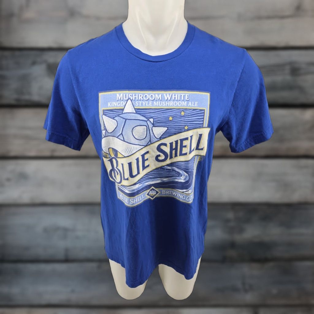 Vintage VINTAGE Blue Shell Brewing Co Shirt L Mens Short Sleeve T-Shirt Blue Size US L / EU 52-54 / 3 - 1 Thumbnail