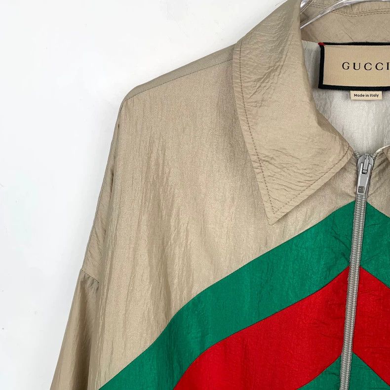 Gucci Gucci Color-blocking Logo letter zipper jacket 2501-Nextarr Size US XS / EU 42 / 0 - 3 Thumbnail