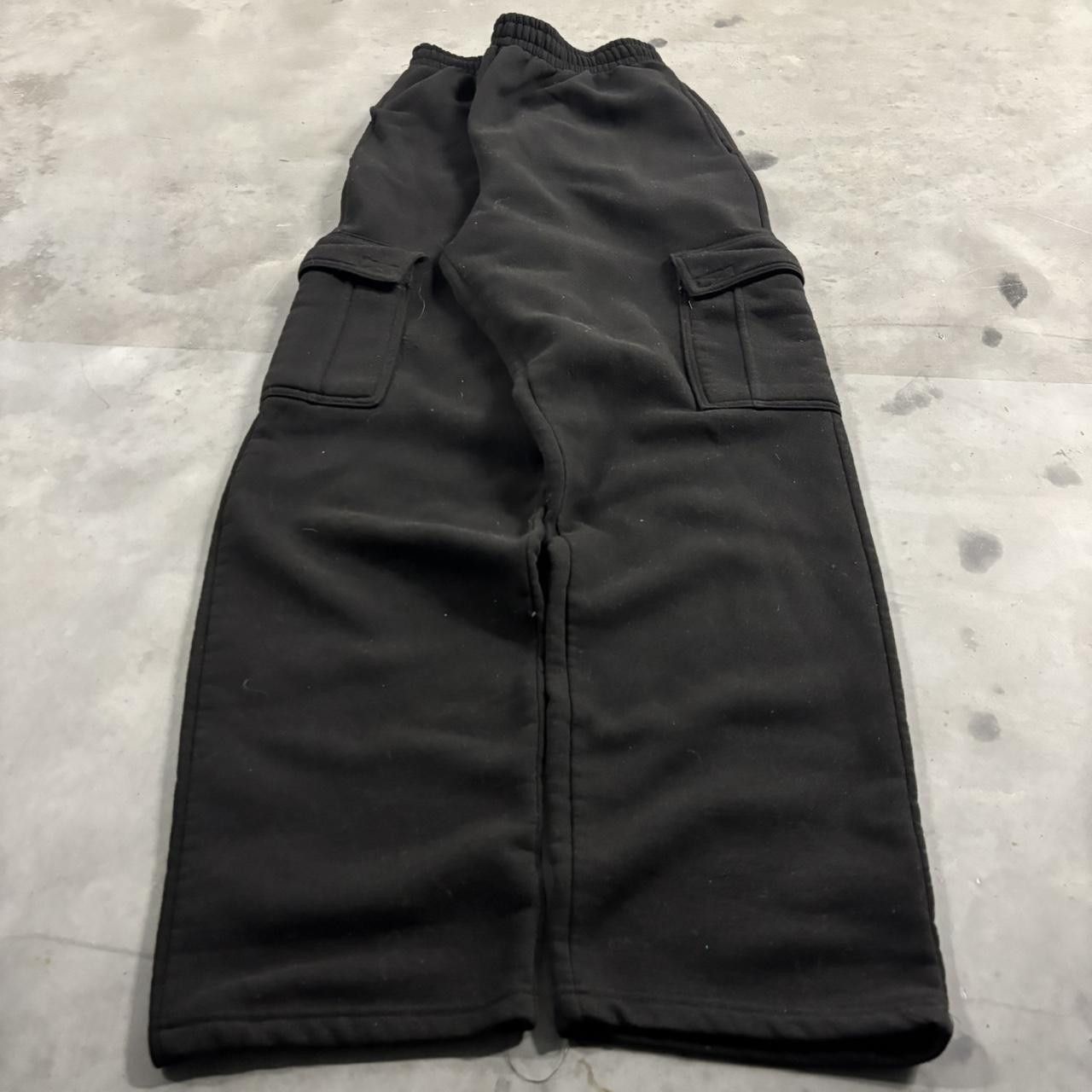 Vintage Crazy Vintage Y2K/2000s Baggy Black Streetwear Cargo Sweatpants! Fits L Size US 32 / EU 48 - 3 Thumbnail