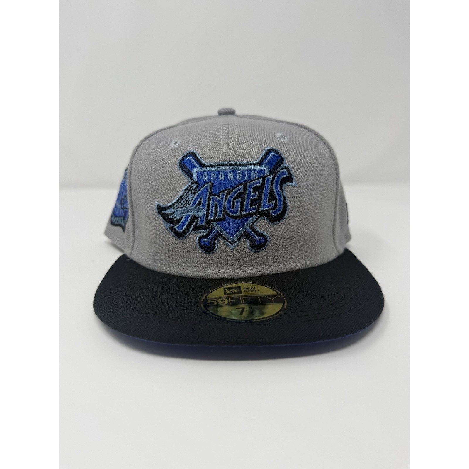 New Era New Era Anaheim Angels 40th Fitted Hat Size 7 3/8 Gray/Navy Size ONE SIZE - 1 Thumbnail