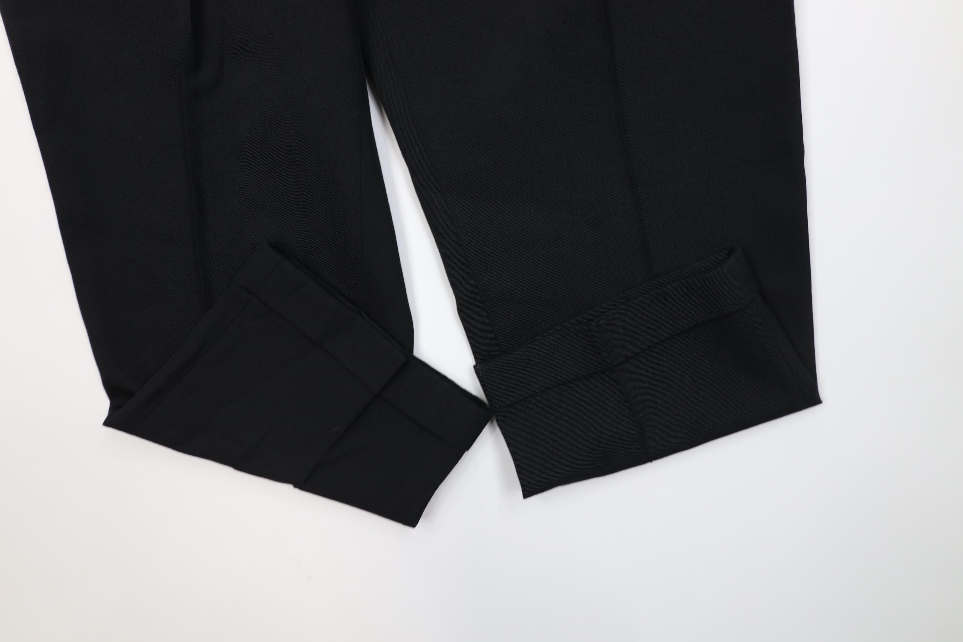 Vintage Vintage 90s Streetwear Knit High Waisted Chino Pants Black Size US 28 / EU 44 - 5 Thumbnail