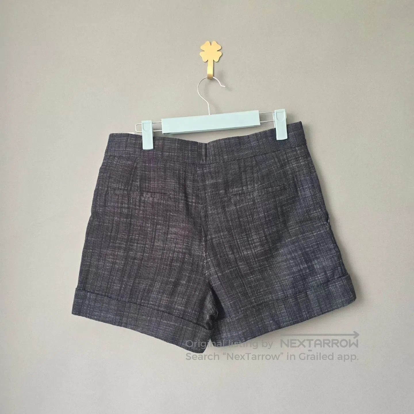 Dior Dior Linen Blend Plaid Tailored Shorts. Size 35" - 2 Thumbnail