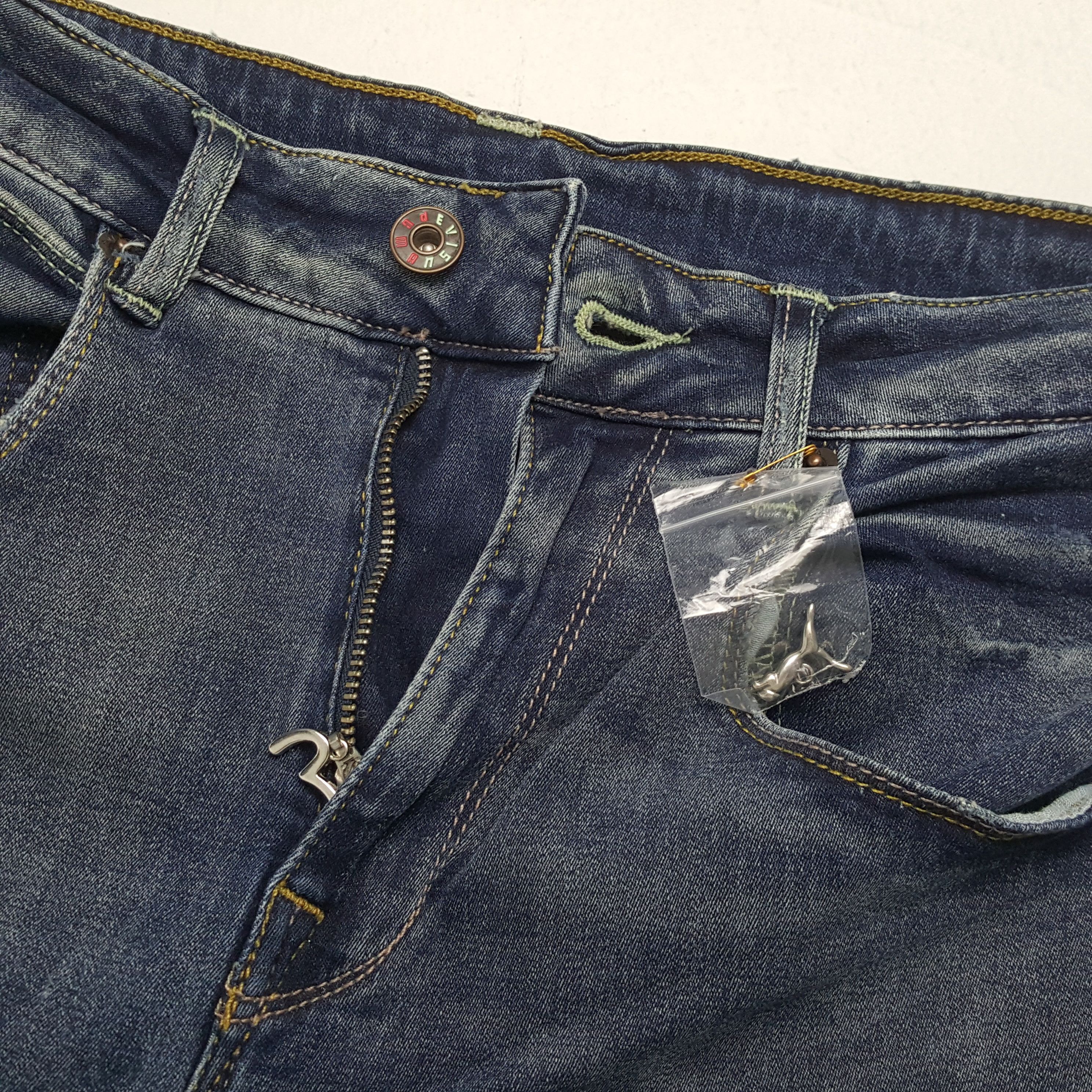 Evisu × Puma × Vintage EVISU x PUMA Japanese Brand Streetwear Custom Daicock Jeans Size 30" / US 8 / IT 44 - 12 Thumbnail