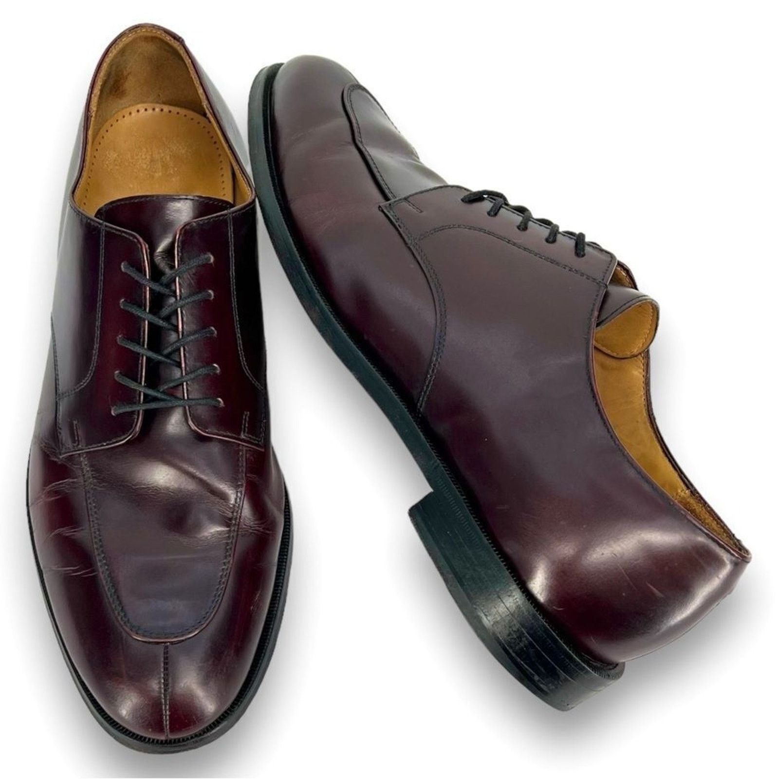 Cole Haan Cole Haan Carter Burgundy Brown Split Toe Derby Oxford Size US 13 / EU 46 - 12 Thumbnail