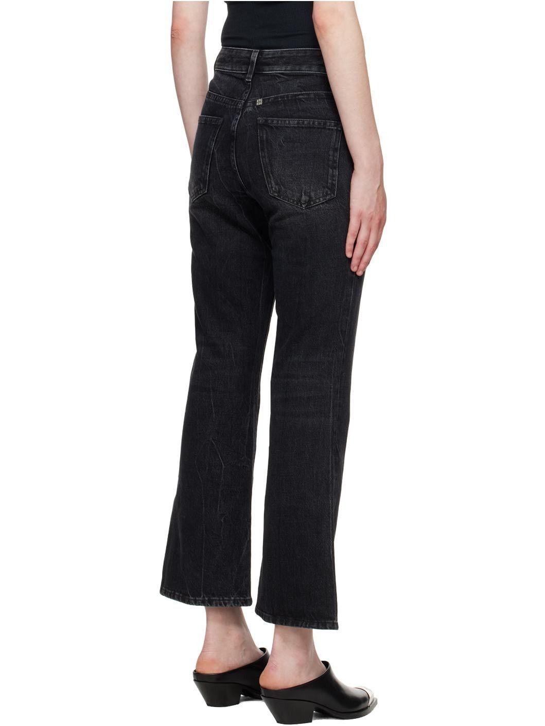 Givenchy o1y0925 Boot-Cut Jeans in Black Size 28" / US 6 / IT 42 - 3 Thumbnail