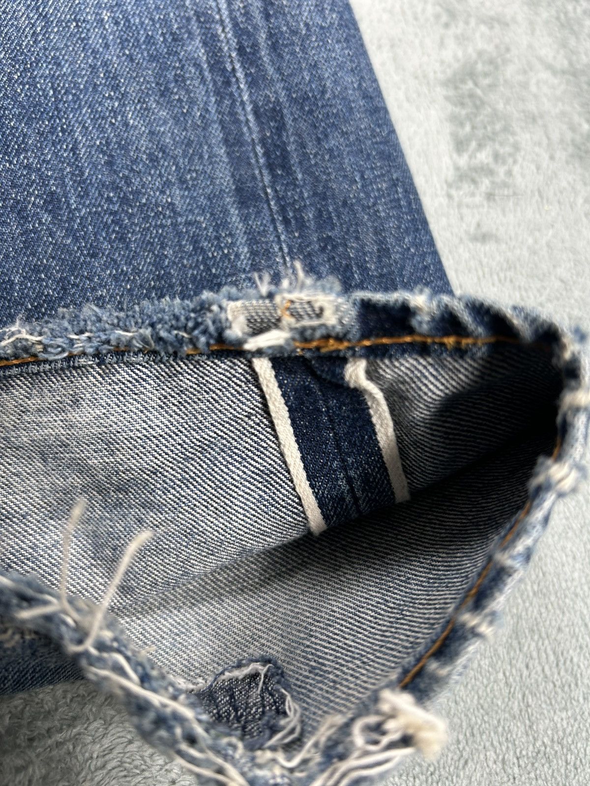 Levi's Vintage Clothing Vintage LVC Levi’s 551zxx Big E Distressed Denim Size US 33 - 5 Thumbnail