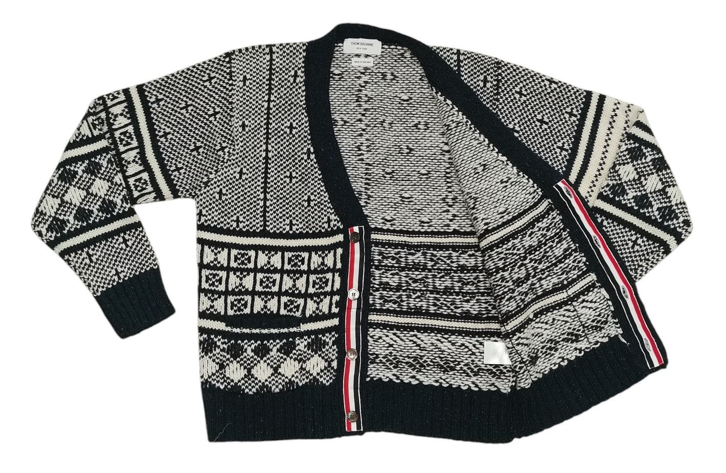 Thom Browne Thom Browne Mohair Blend 4 Bar Knit Cardigan Jacket Size US S / EU 44-46 / 1 - 16 Thumbnail