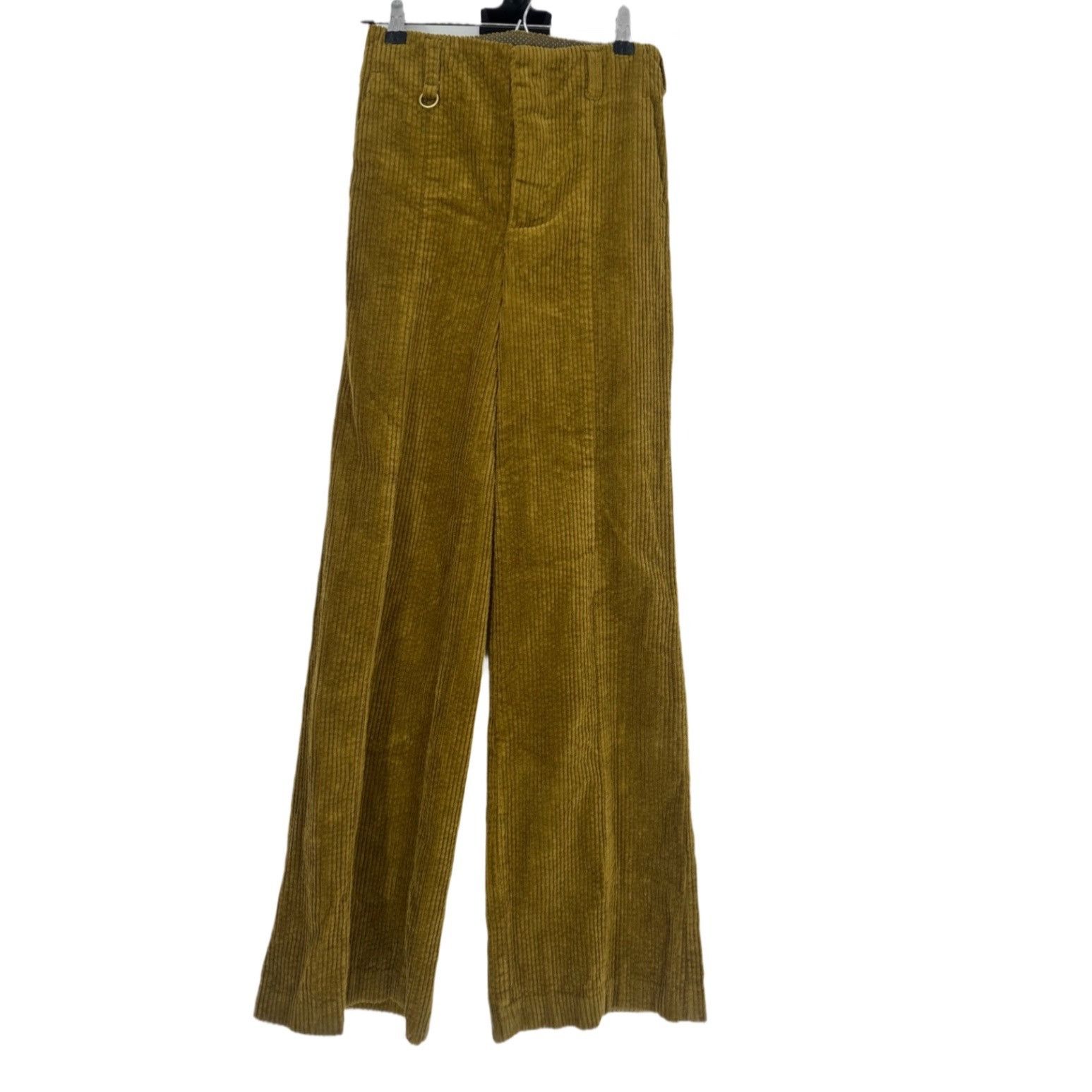 Anthropologie Anthro Olive Corduroy Pants - Wide Leg High Waist - 24 XXS/0 Size 24" / US 00 / IT 34 - 5 Thumbnail