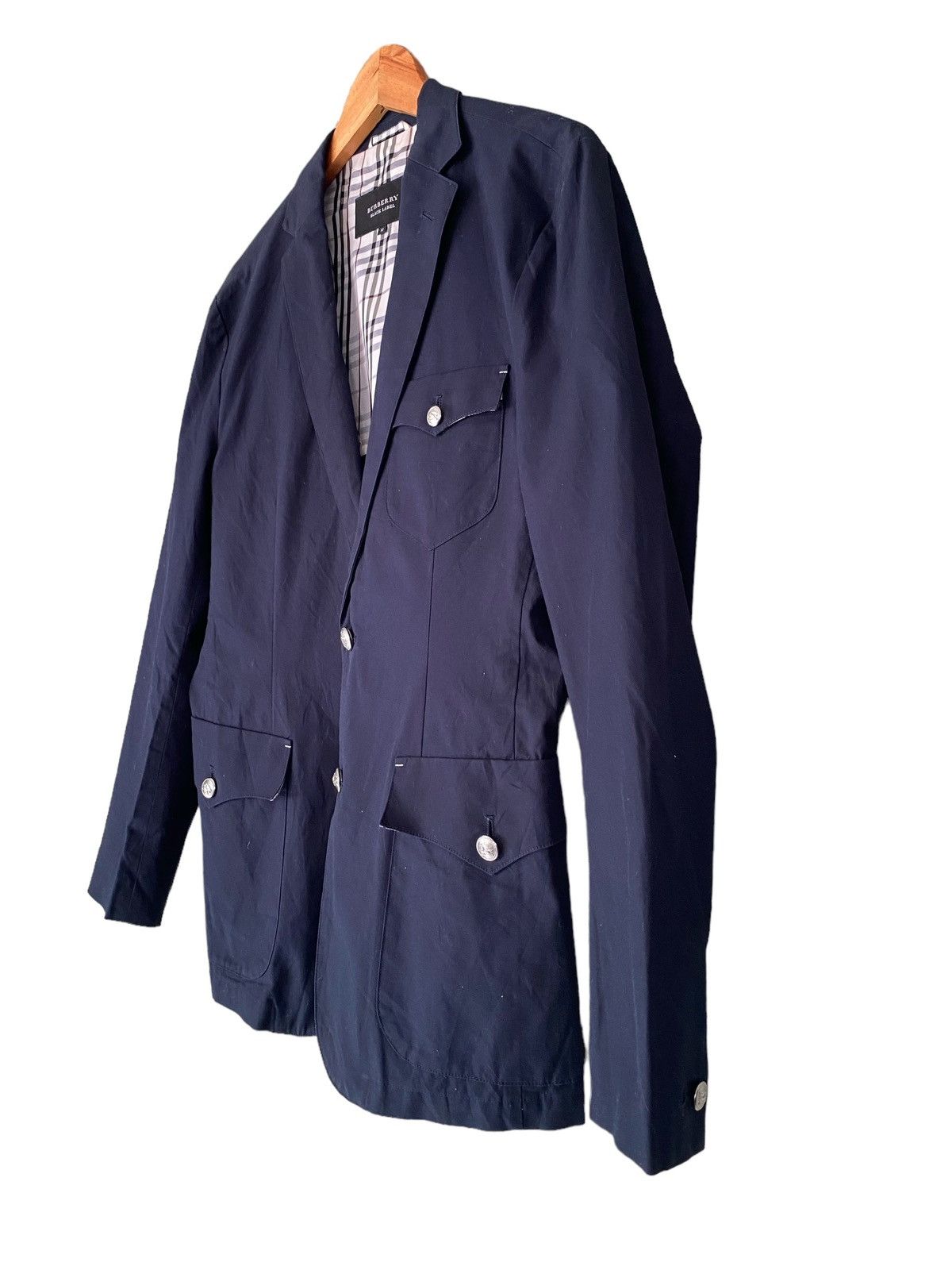 Burberry BURBERRY PROSUM Blazer Dark Blue Size 42S - 6 Thumbnail