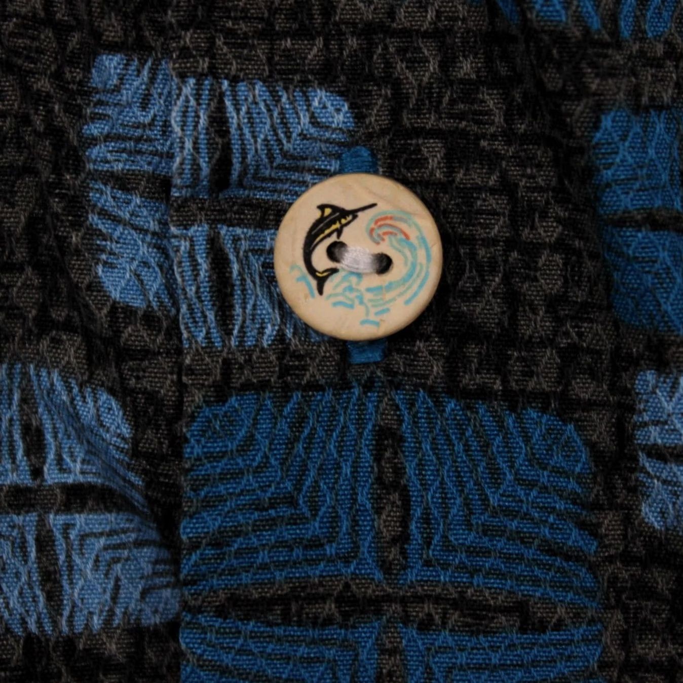 Tommy Bahama Tommy Bahama Hawaiian Shirt Mens XL Blue Geometric Silk Button-Up S/S Shirt Casual Beach Resort Clothing Size US XL / EU 56 / 4 - 7 Thumbnail
