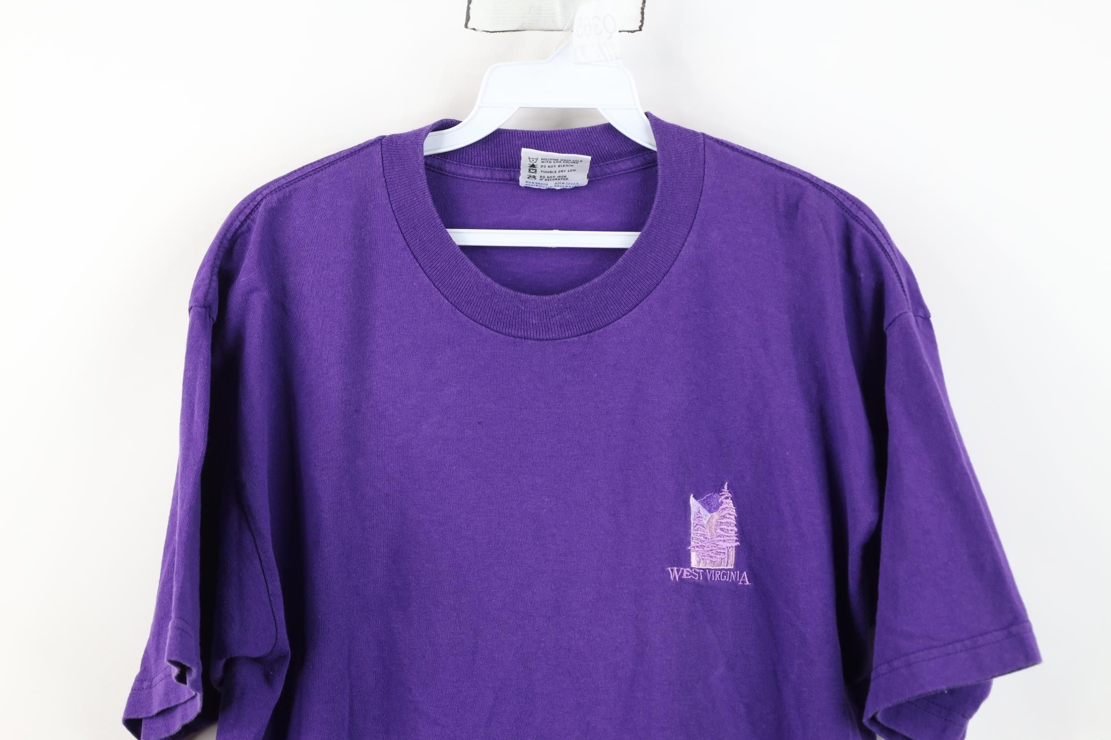 Vintage Vintage 90s Streetwear West Virginia T-Shirt Cotton USA Size US L / EU 52-54 / 3 - 2 Thumbnail