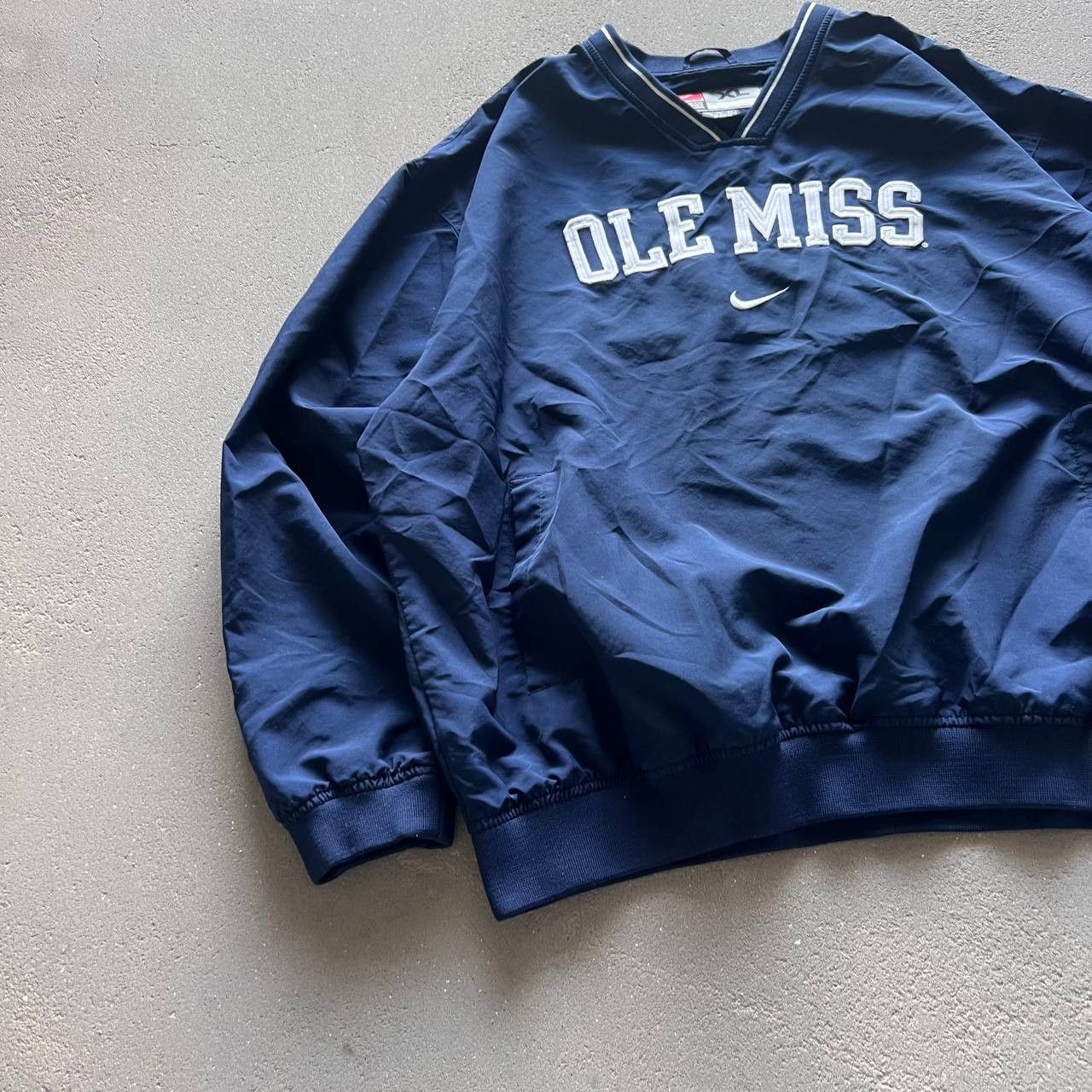Nike × Vintage Nike Vintage Ole Miss 90s Nylon Sweatshirt XL Size US XL / EU 56 / 4 - 2 Thumbnail