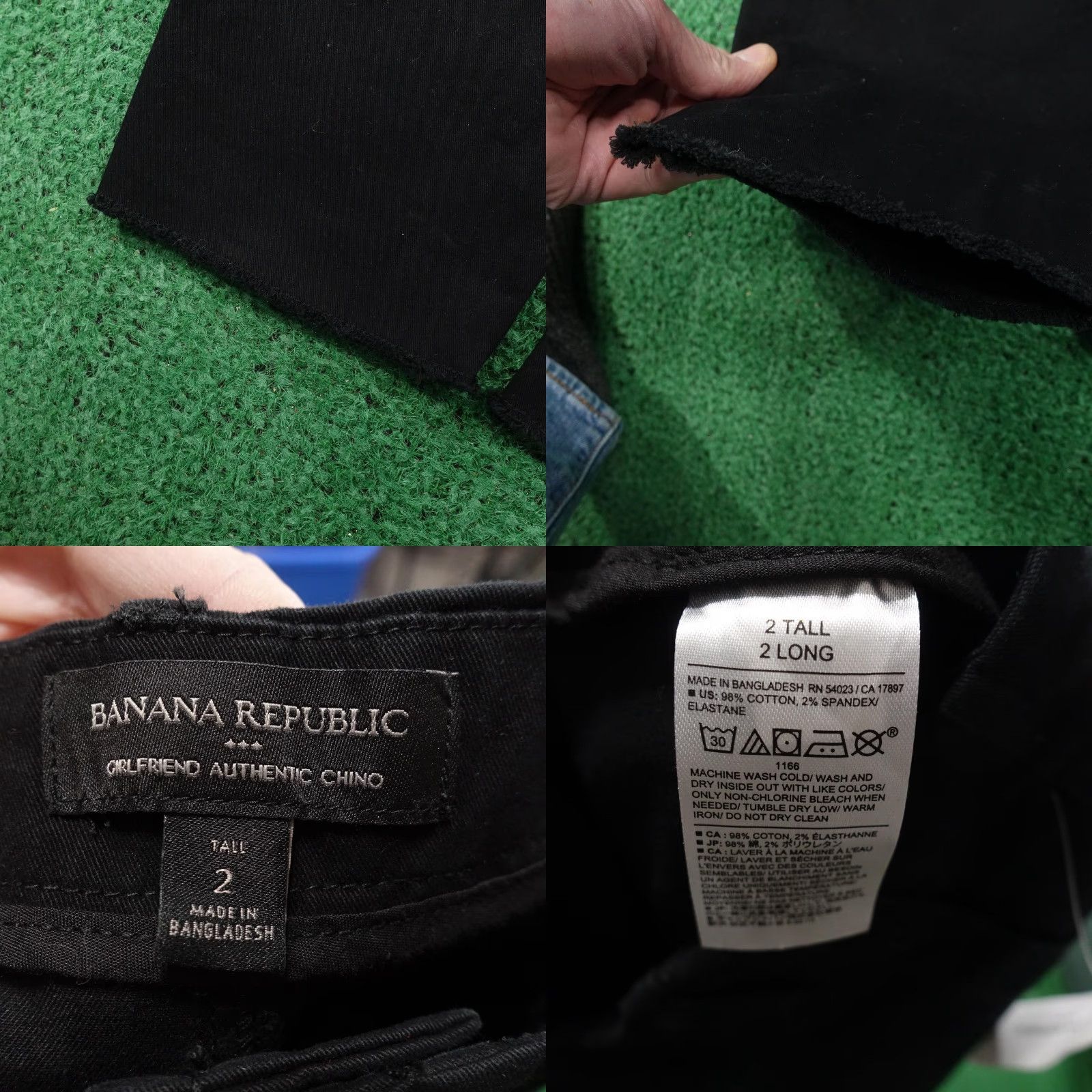 Banana Republic Banana Republic Pants Womens 2 Tall Black Authentic Chino Girlfriend Fit Ankle Size 26" / US 2 / IT 38 - 9 Thumbnail