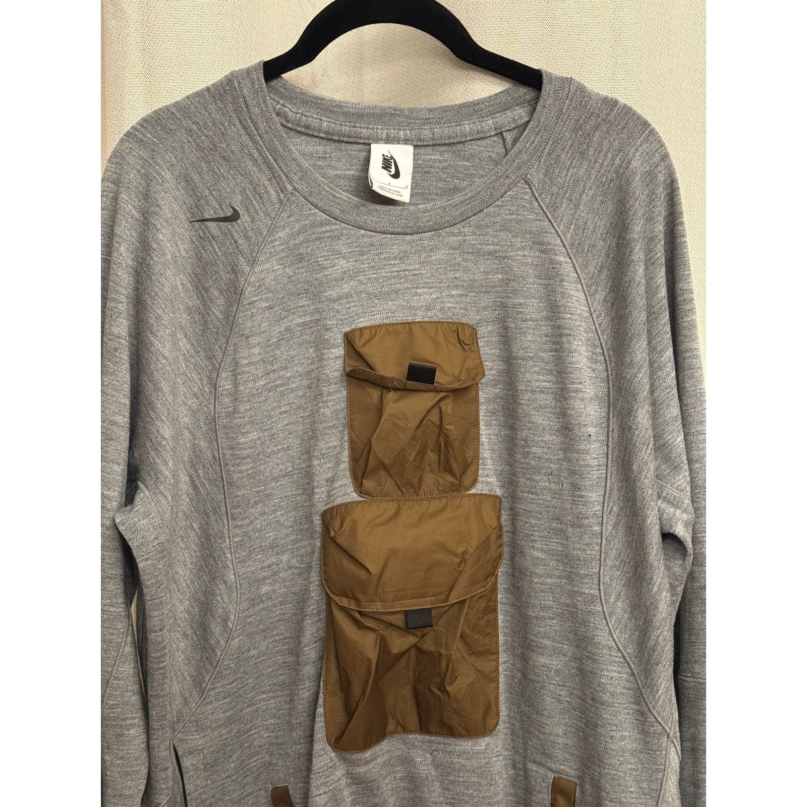 Nike Nikelab AAE 1.0 Crew Dark Grey Heather & Hazel Rush m L Size US XL / EU 56 / 4 - 2 Thumbnail