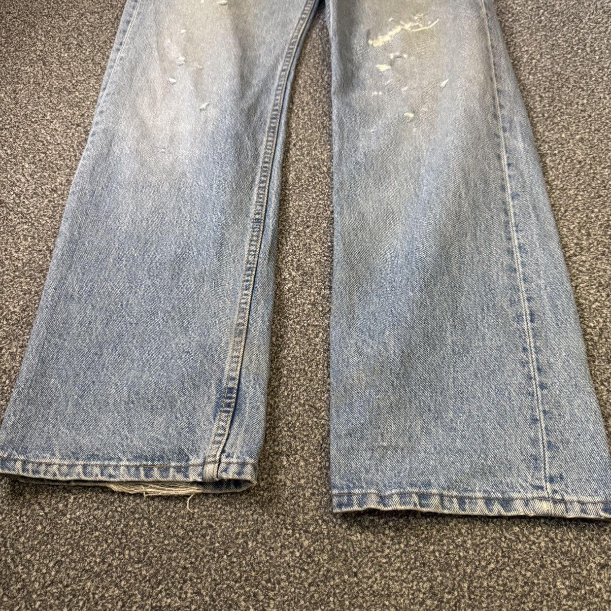 🔥🇺🇸 90s Levis 501 Light Wash Distressed Denim Made in USA