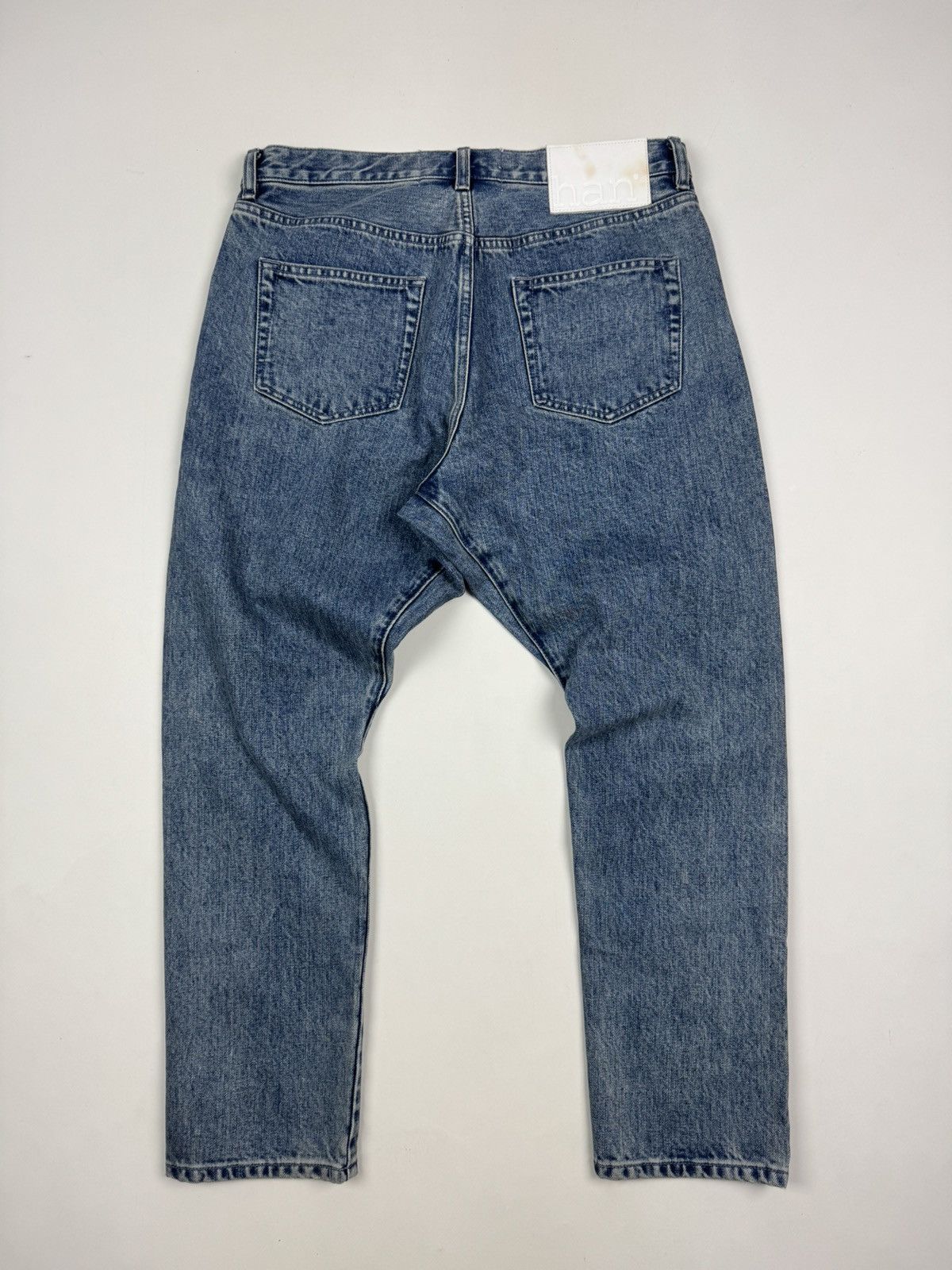 Han Kjobenhavn New! Han Kjobenhavn Drop Crotch Washed Selvage Denim Jeans Size US 30 / EU 46 - 14 Thumbnail