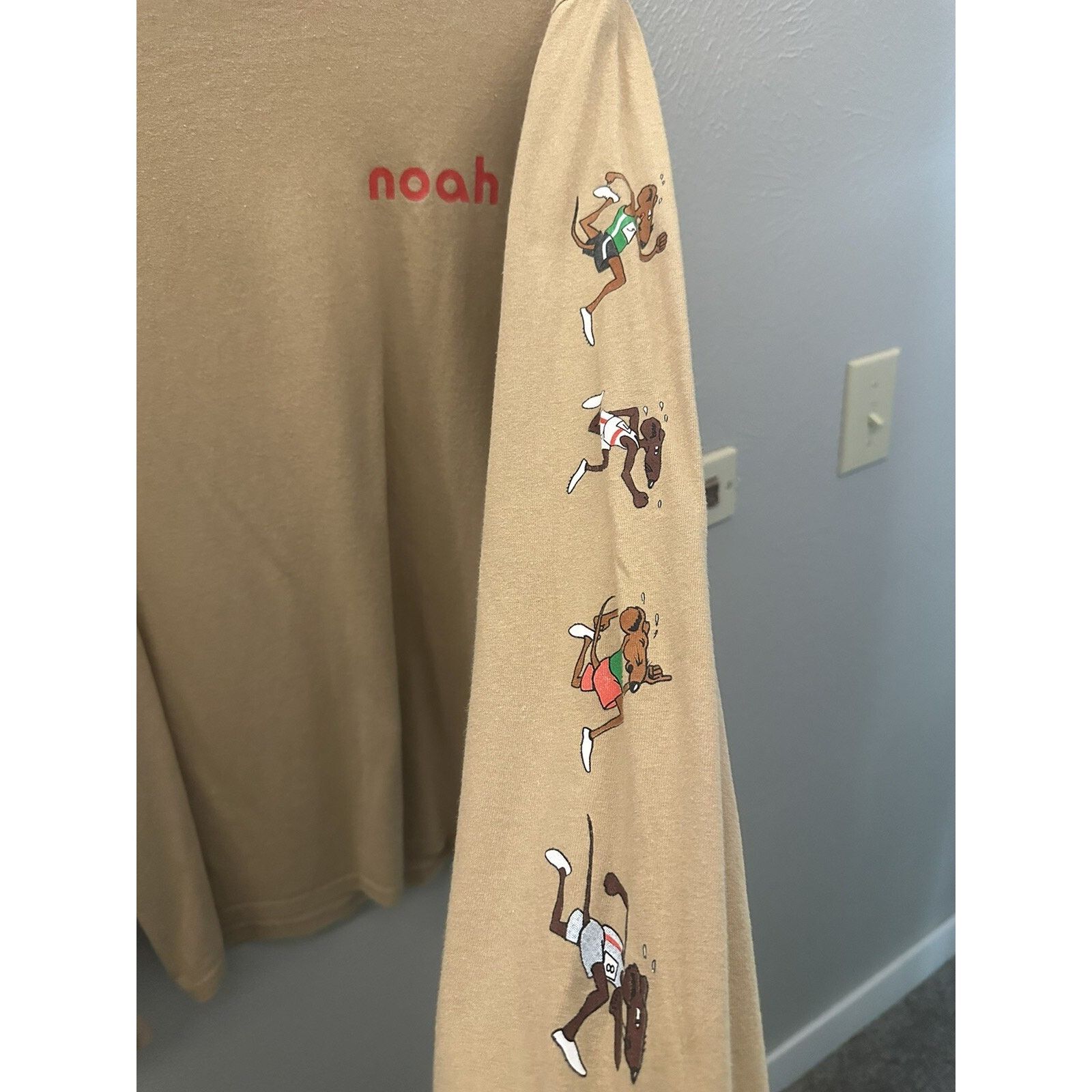 Noah Noah NY "L/S Rat Race Tee" long sleeve medium Beige Size US M / EU 48-50 / 2 - 2 Thumbnail