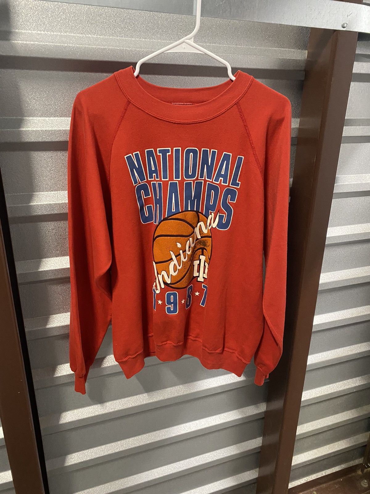 NBA × Vintage 1987 Indiana Basketball Champs Sweatshirt Size US L / EU 52-54 / 3 - 1 Thumbnail