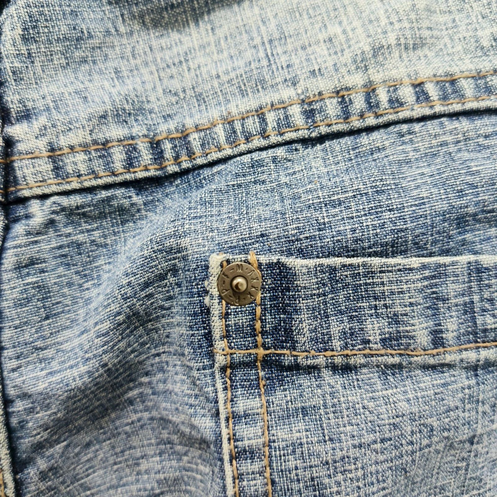 PPFM PPFM Faded Denim Jeans Distressed Y2K Streetwear Size US 34 / EU 50 - 6 Thumbnail