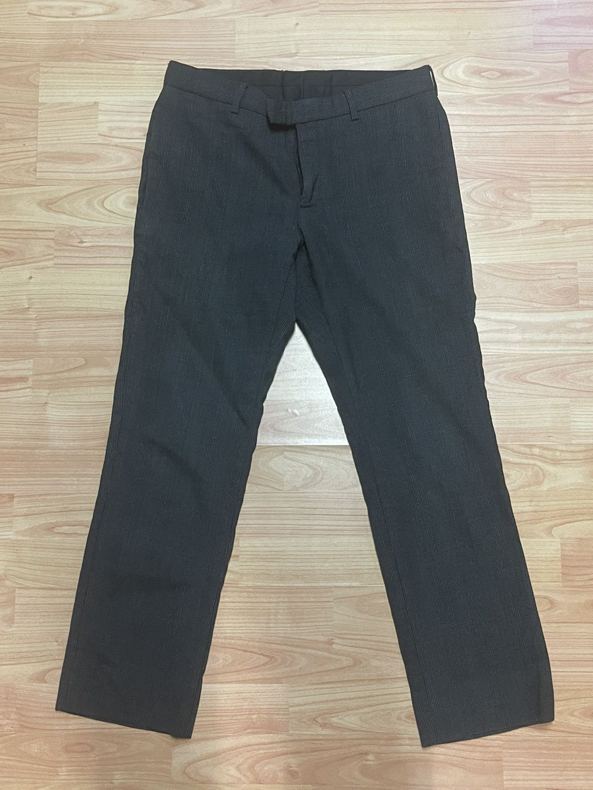Dior Dior Homme grey check slacks pants sz46 kva hedi slimane Size 46S - 2 Thumbnail