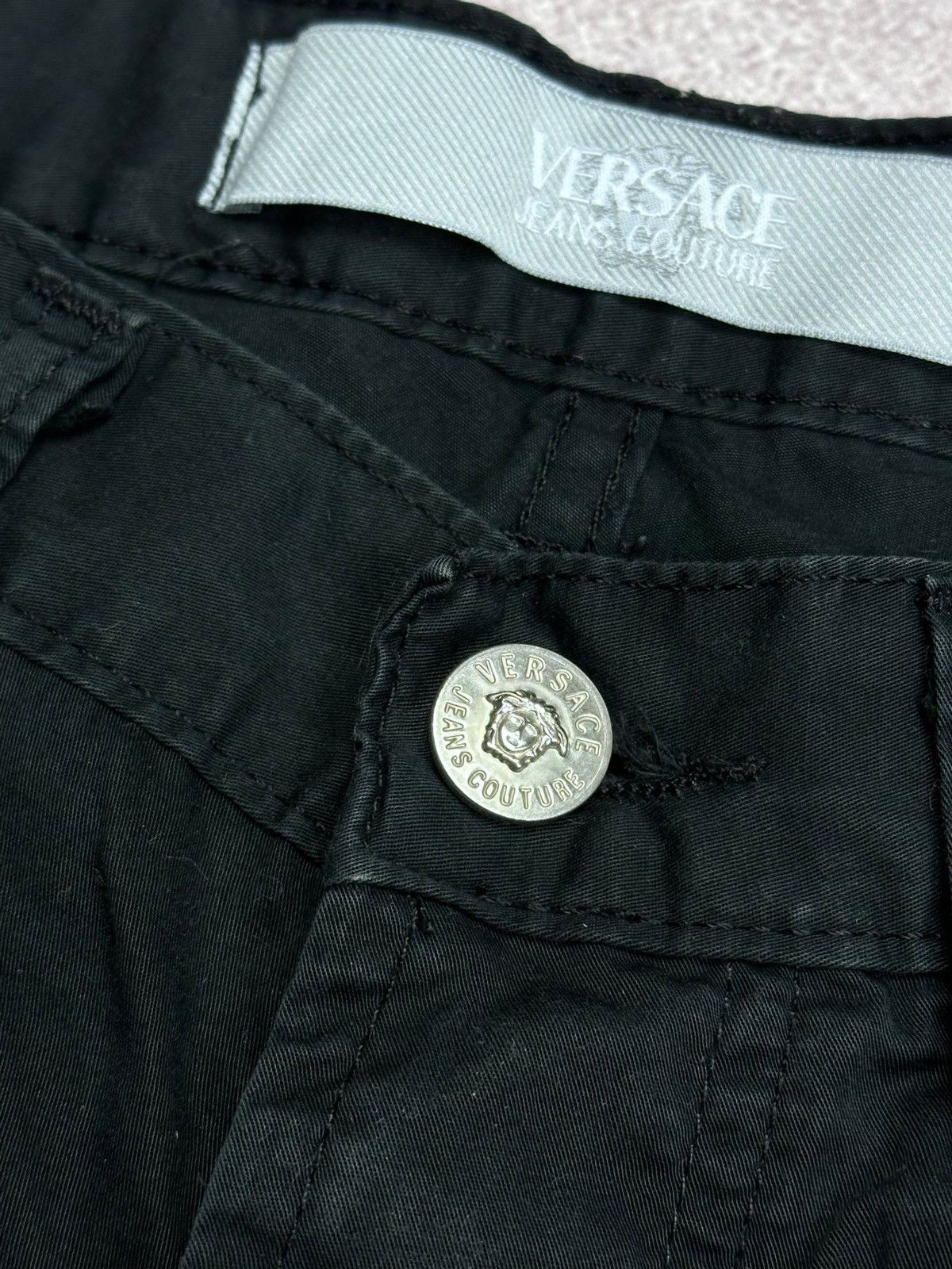 Versace Vintage Versace Medusa Black Baggy Jeans 34 Size US 34 / EU 50 - 7 Thumbnail