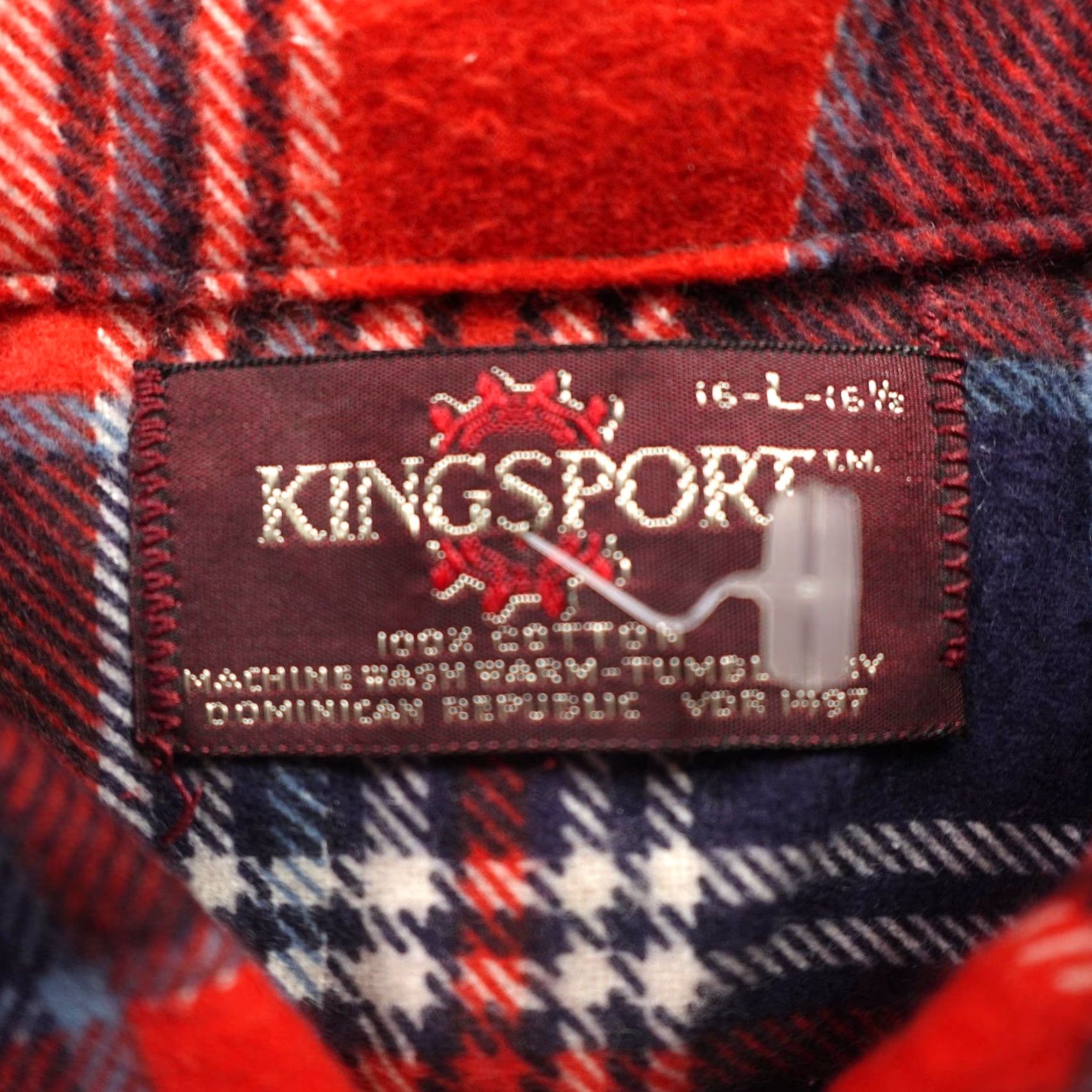 Vintage VINTAGE Kingsport Shirt Mens L Red Tartan Plaid Flannel Button-Up 90s Size US L / EU 52-54 / 3 - 7 Thumbnail