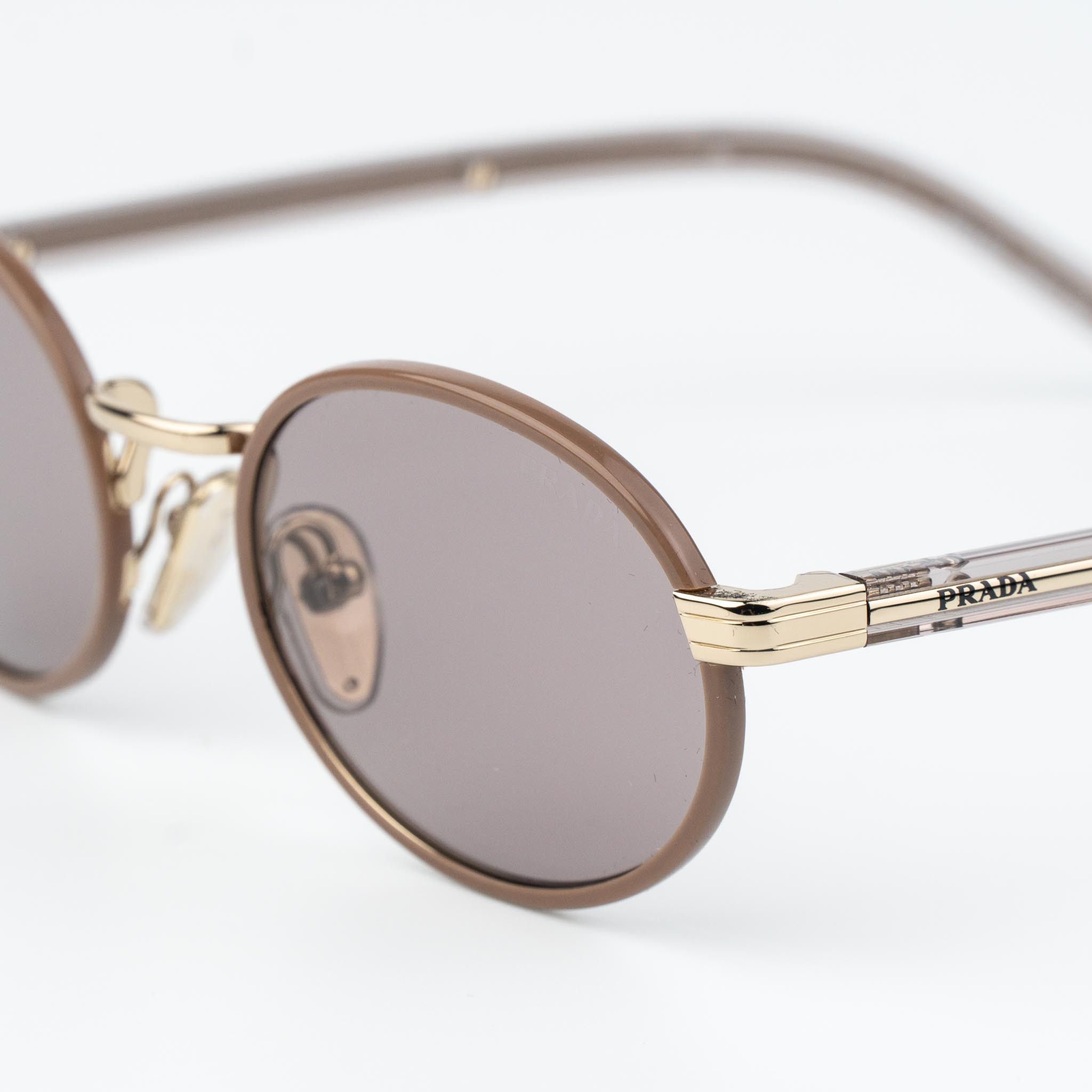 Prada Prada Women Sunglasses Oval PRB56S 24E20I NEW AUTHENTIC Size ONE SIZE - 5 Thumbnail
