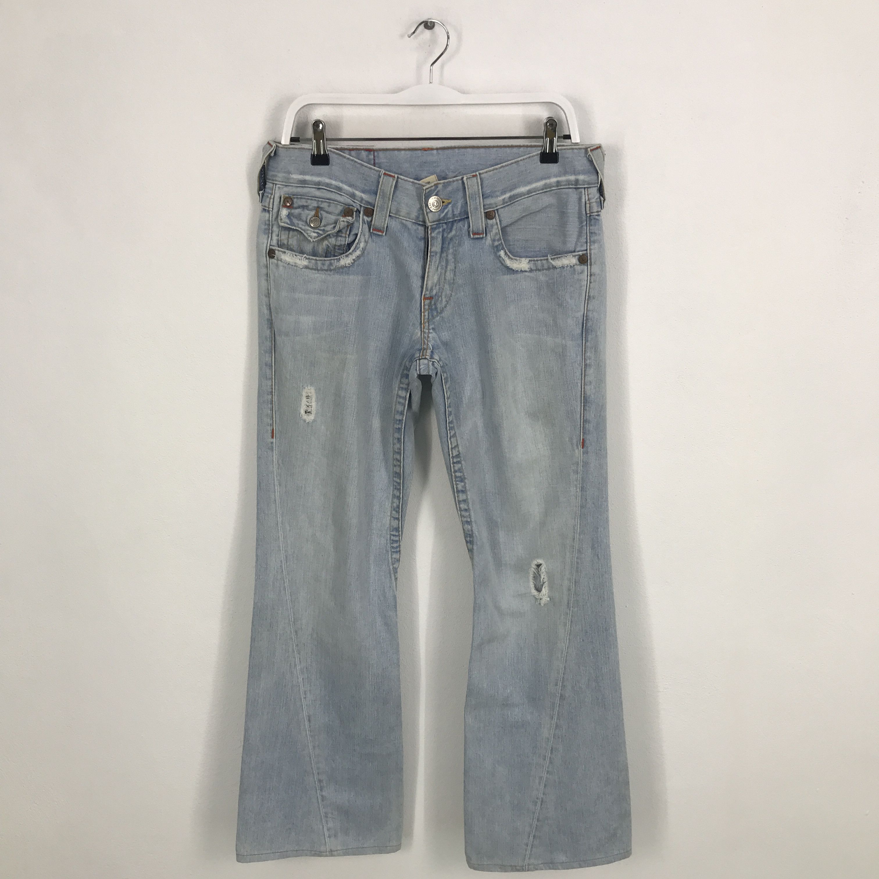 True Religion Rare True Religion distressed Light wash denim pants Size US 30 / EU 46 - 1 Thumbnail